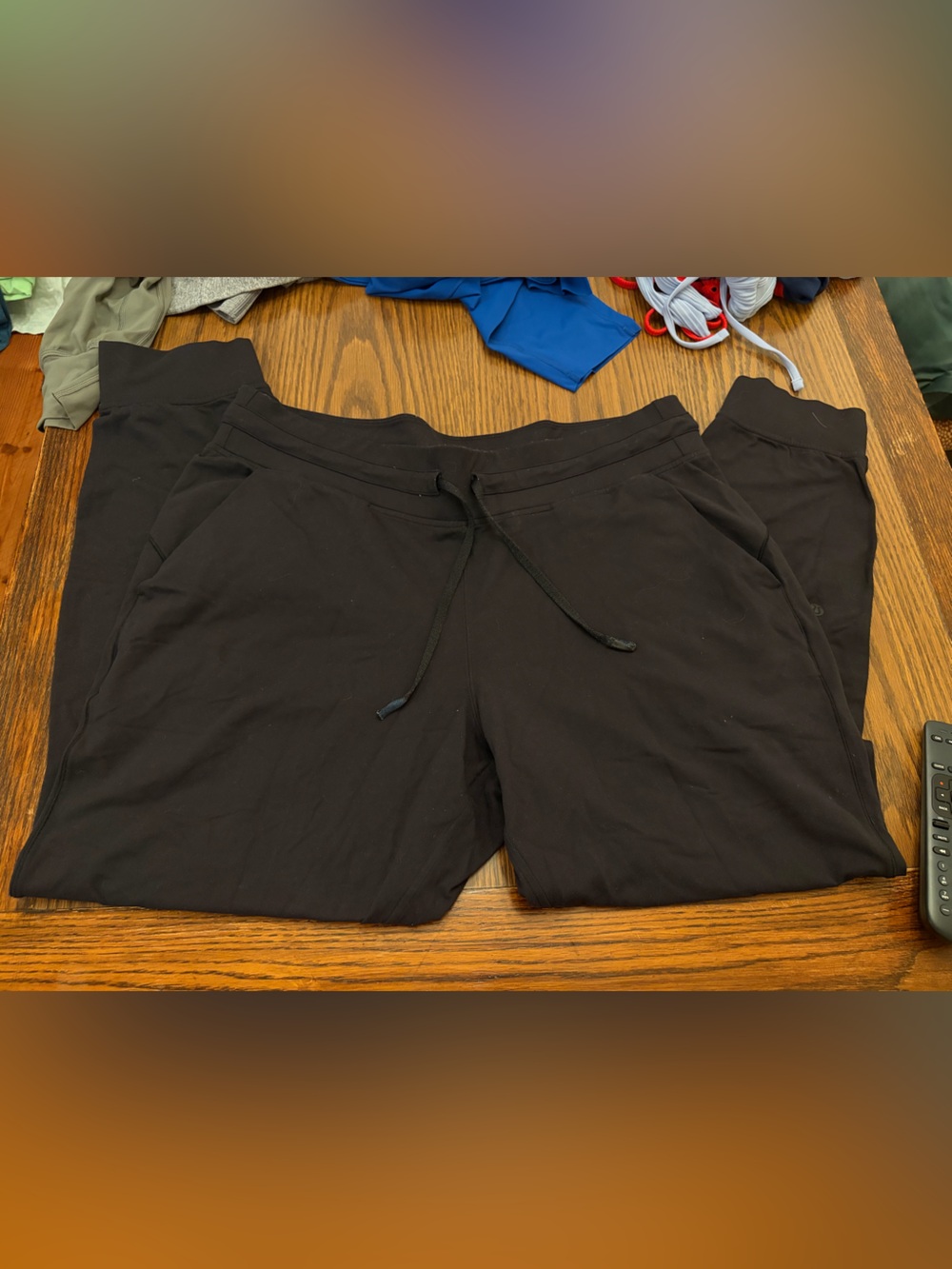Black Drawstring Size 16 Lululemon Pants